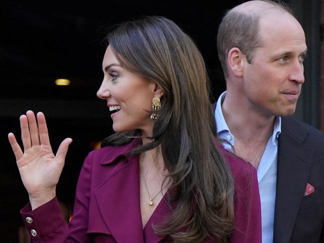 Britain's Prince William, Prince of Wales and Britain's Catherine, Princess of Wales. Picture: Jacob King/AFP