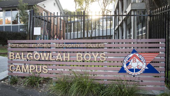 Balgowlah Boys Campus at Balgowlah. Picture: Troy Snook.