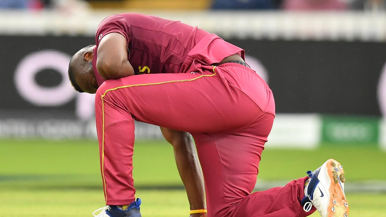 Andre Russell is out of the World Cup. Photo: Saeed Khan/AFP