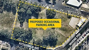 Weekend and public holiday parking has been proposed at Broadarrow Reserve, Maroubra during the warmer months. Photo: Randwick Council