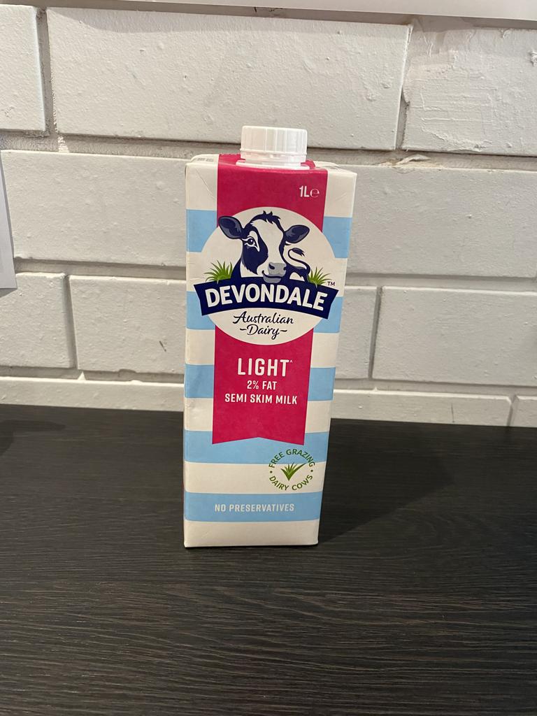 Devondale Long Life light milk (1 litre). Picture: Michaela Meade