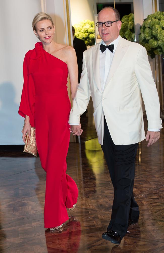 Princess Charlene and Prince Albert. Picture: Stephane Cardinale/Corbis via Getty Images