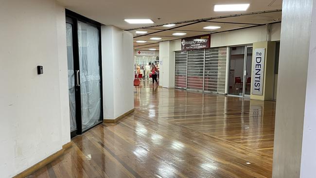 McWhirters Marketplace was vastly empty, with few customers seen on Monday morning. Picture: Iwan Jones