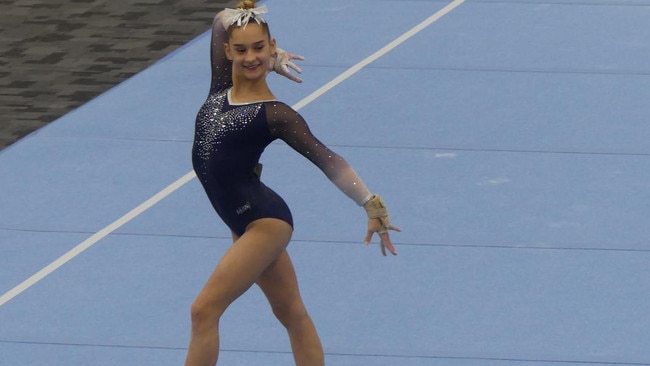 Airez Coyle, 14, trains at Athleta Gymnastics and qualified for the Victorian state team in 2022. Picture: Supplied