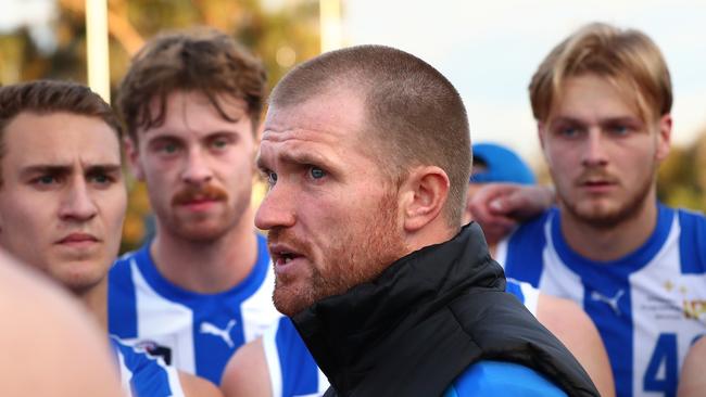 Leigh Adams has been coaching the North Melbourne VFL side. Picture: Kelly Defina/AFL Photos/via Getty Images