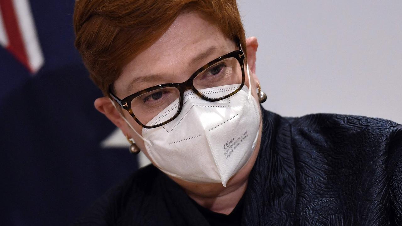 Foreign Minister Marise Payne. Picture: Olivier Douliery/AFP