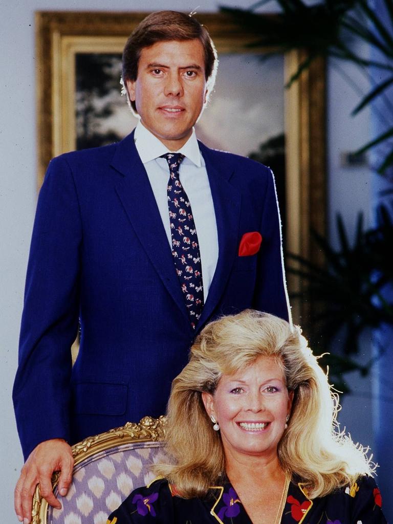 Christopher Skase, CEO of Qintex with wife Pixie in 1986.