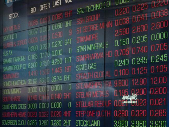 SYDNEY, AUSTRALIA - NEWSWIRE PHOTOS June 06 2022:  A general view of the digital boards at the ASX in Sydney. Picture NCA Newswire/ Gaye Gerard.