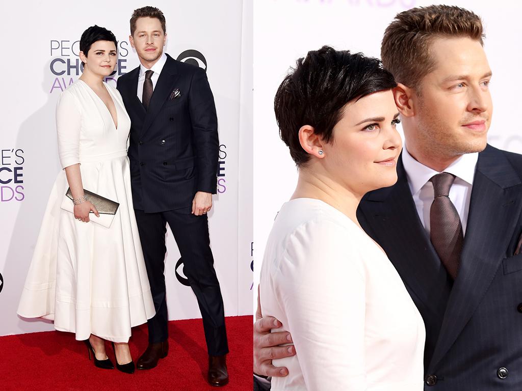 Actors Ginnifer Goodwin (L) and Josh Dallas attend The 41st Annual People's Choice Awards at Nokia Theatre LA Live on January 7, 2015 in Los Angeles, California. Picture: Getty