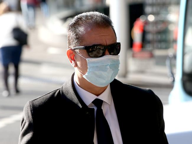SYDNEY, AUSTRALIA - NewsWire Photos JULY 6:  Ali khorami pictured wearing a mask walking towards the Downing centre courts, Sydney.Picture by Damian Shaw