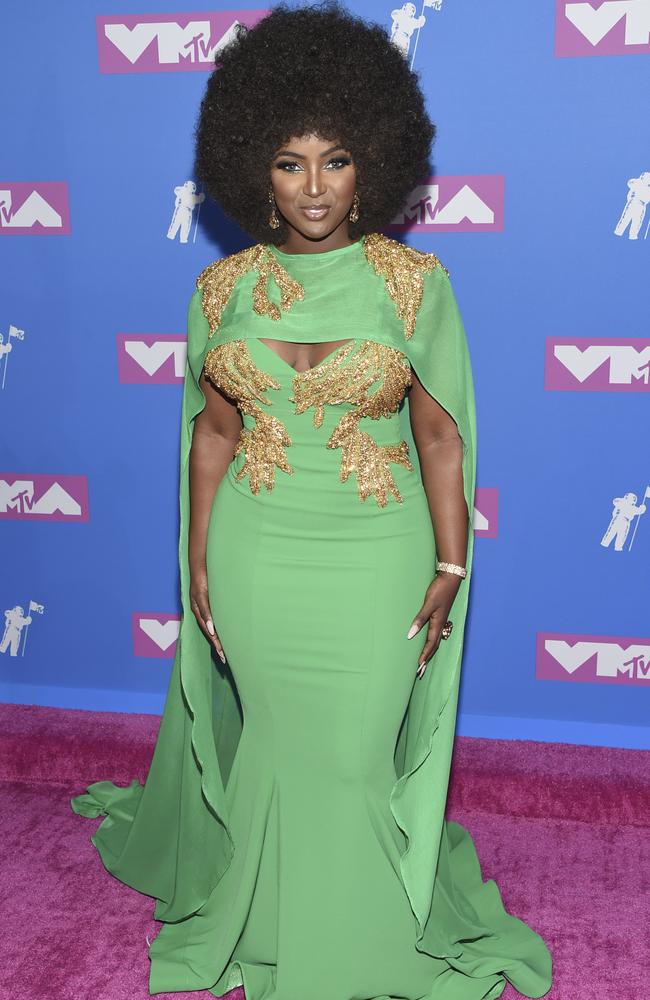Amara La Negra arrives at the MTV Video Music Awards at Radio City Music Hall on Monday, Aug. 20, 2018, in New York. Picture: Evan Agostini/Invision/AP