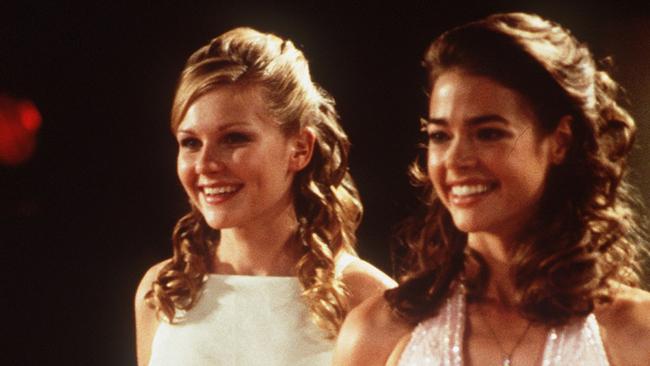 Dunst (left) and Denise Richards in the 1999 Drop Dead Gorgeous, another black comedy about Middle America.