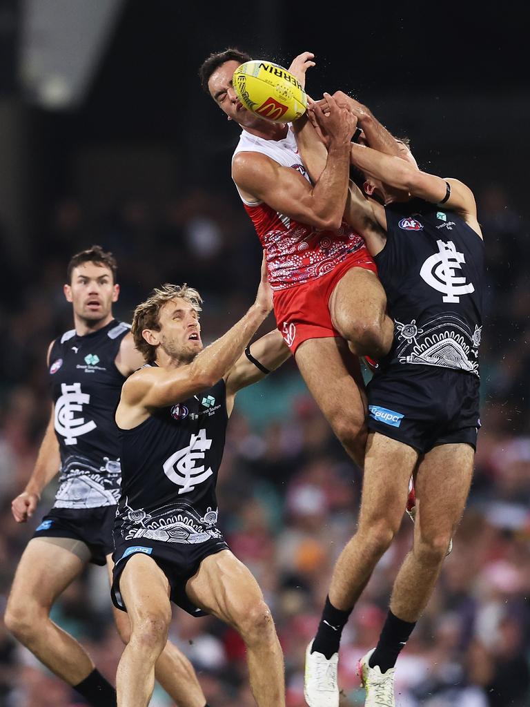 Caiden Cleary soars.