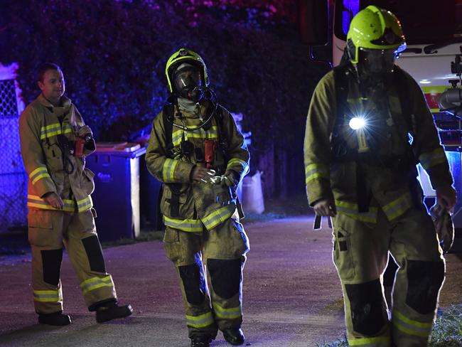 The breathing masks used by firefighters are flawed and potentially dangerous. Picture: Gordon McComiskie