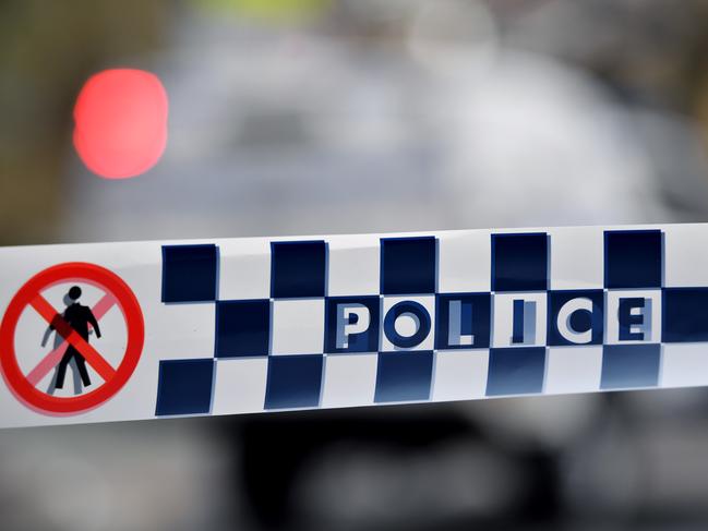 Police tape restricts access to a street in Surry Hills, Sydney, Monday, August. 28, 2017. (AAP Image/Joel Carrett) NO ARCHIVING