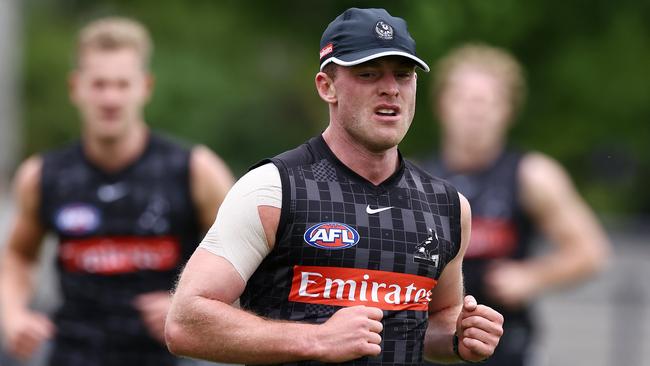 Tom Mitchell powers through the Collingwood time-trial. Picture: Michael Klein