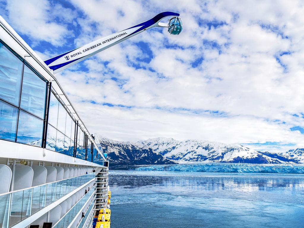 The North Star, pictured on a different Ovation of the Seas cruise, takes you 90m into the air, for a view of the ship and surrounding ocean.