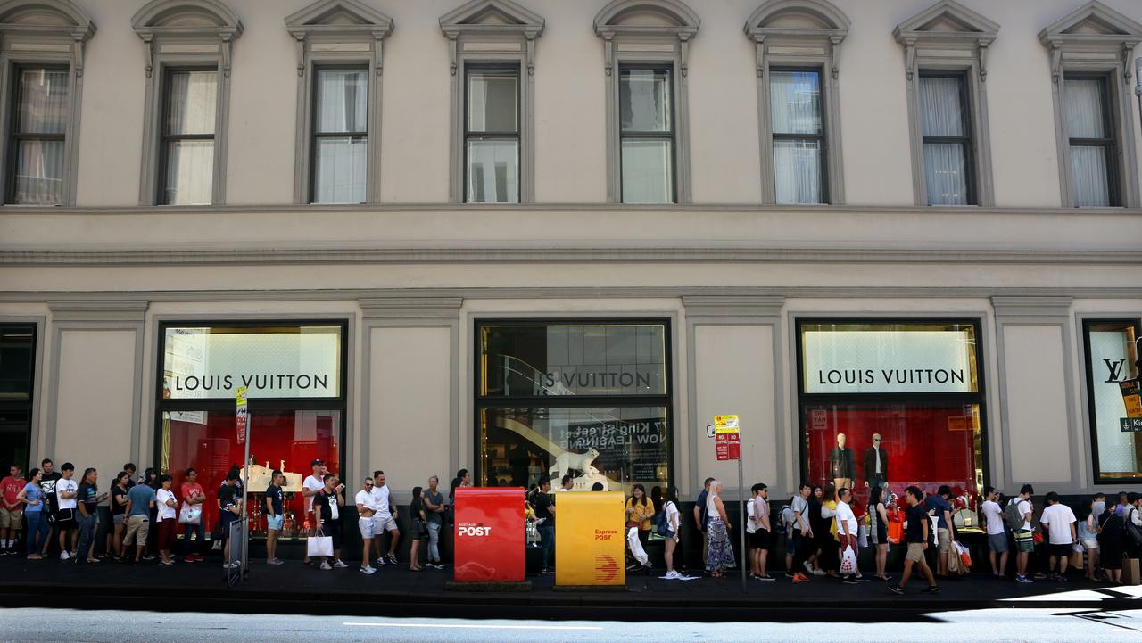 Louis Vuitton luxury goods store in George Street Sydney City