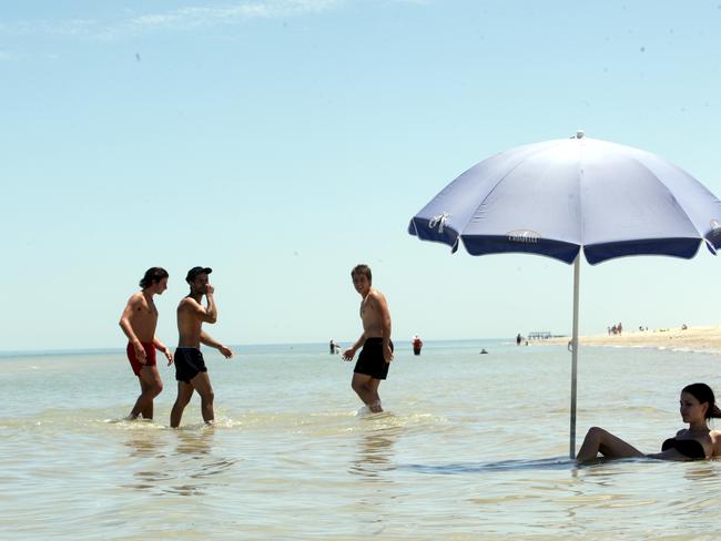 SA residents will flock to the beach today as temperatures reach the 40s. Picture: Supplied