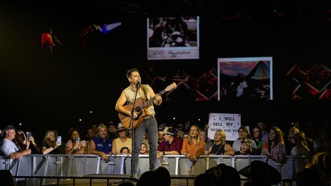 Country singer-songwriter James Johnston performing a sold-out show at the Tamworth Country Music Festival. Picture: Klae McGuinness