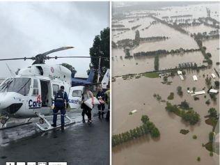 Floods threaten pregnant woman in labour