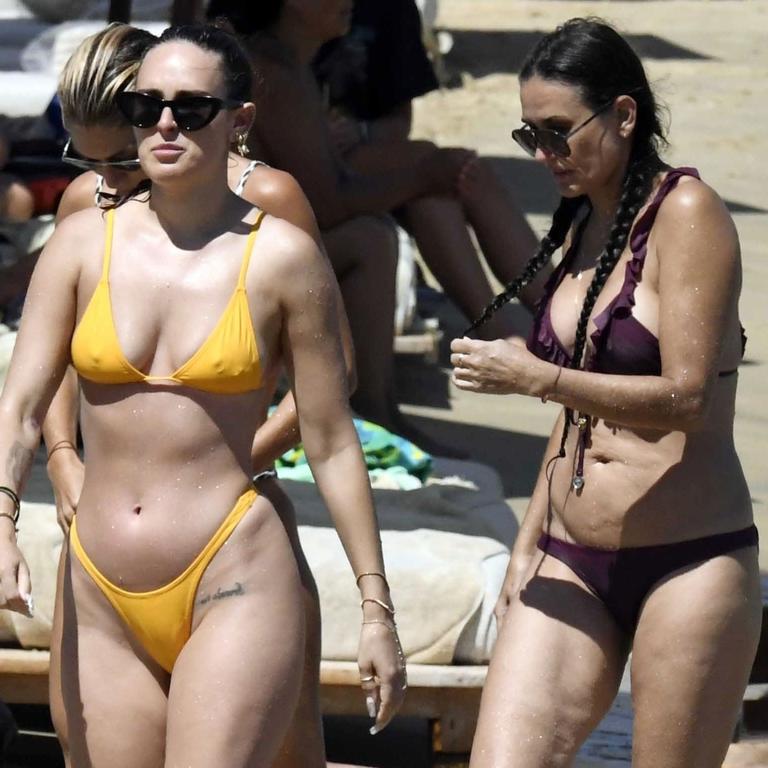 Demi Moore and Rumer Willis soaked up the sun. Picture: Backgrid