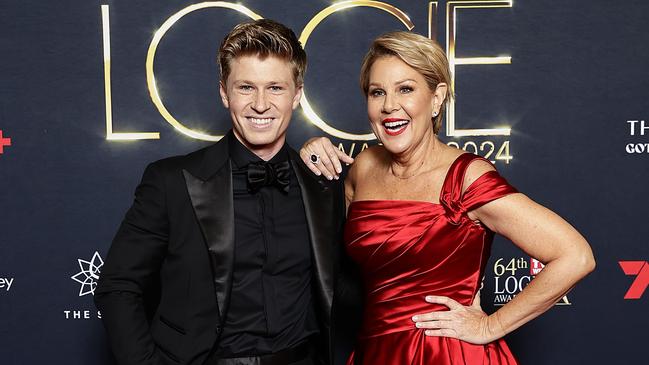 I’m a Celeb hosts Robert Irwin and Julia Morris attend the TV WEEK Logie Awards. (Photo by Sam Tabone/Getty Images)