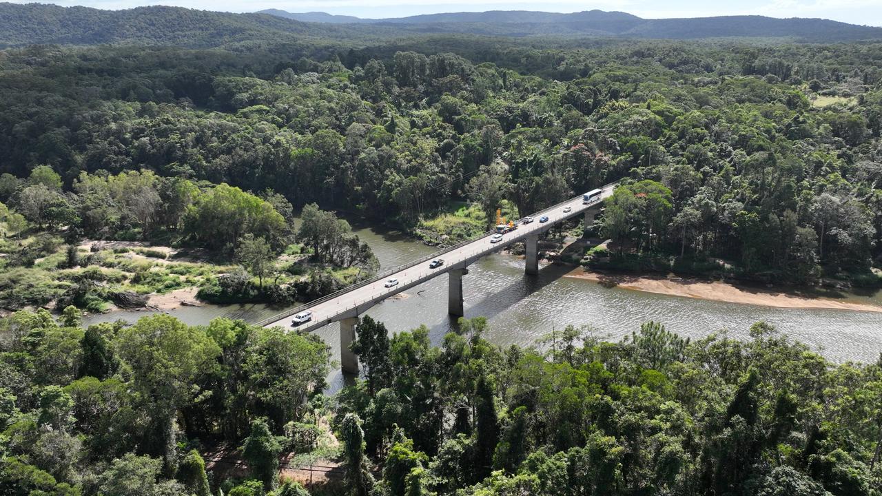 The Queensland Government has announced $450 million to fund a new bridge for the Kennedy Highway over the Barron River near the Tablelands town of Kuranda. The new Barron River bridge is due to be completed in 2031. Picture: Brendan Radke