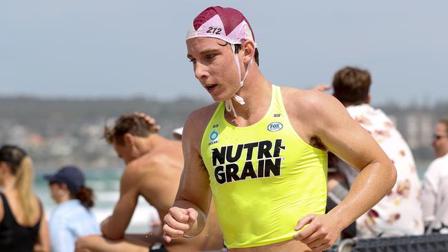 Mitchell Coombes competing in the ironman final at Round 1 of the Ocean6/Nutrigrain Series at Queenscliff, NSW. Photo: Shane Myers