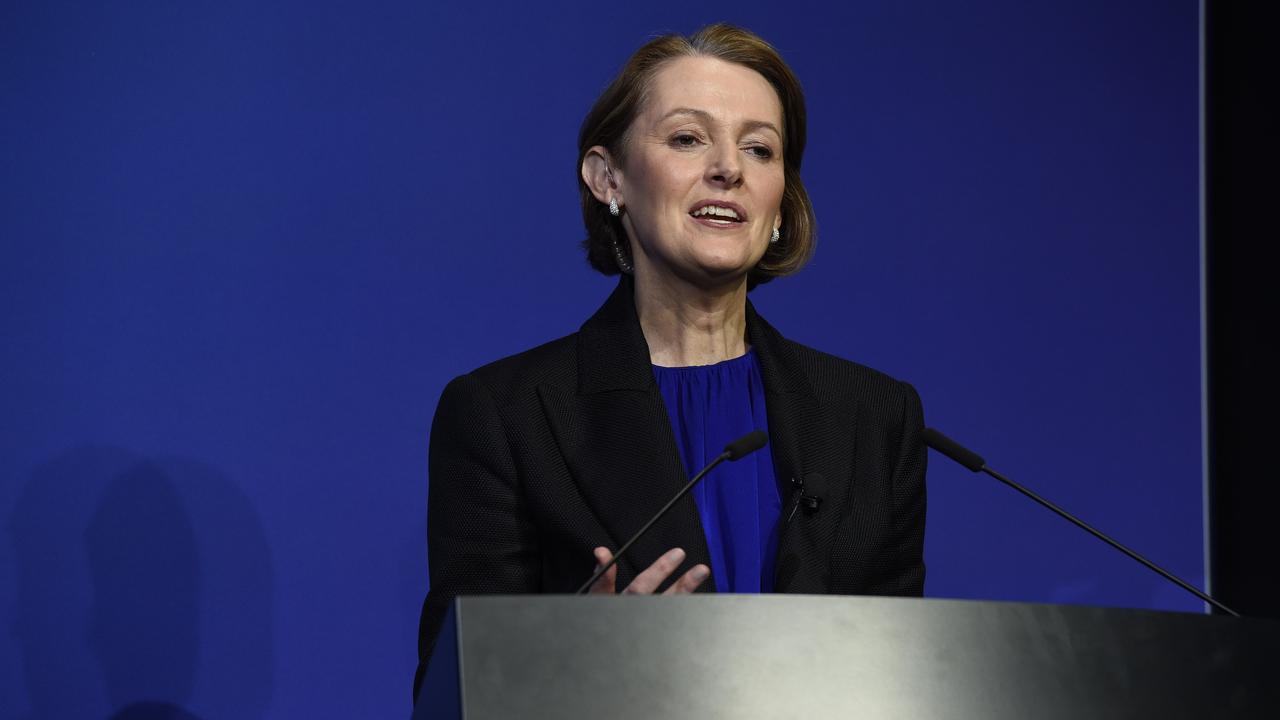 Vicki Brady, new Telstra CEO, hands down the company’s financial results last month. Picture: NCA NewsWire/Andrew Henshaw