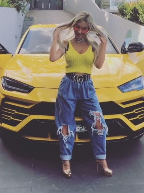 Jean Nassif once gifted Nissy a bright yellow lamborghini, with the clip going viral on social media. Picture: Instagram