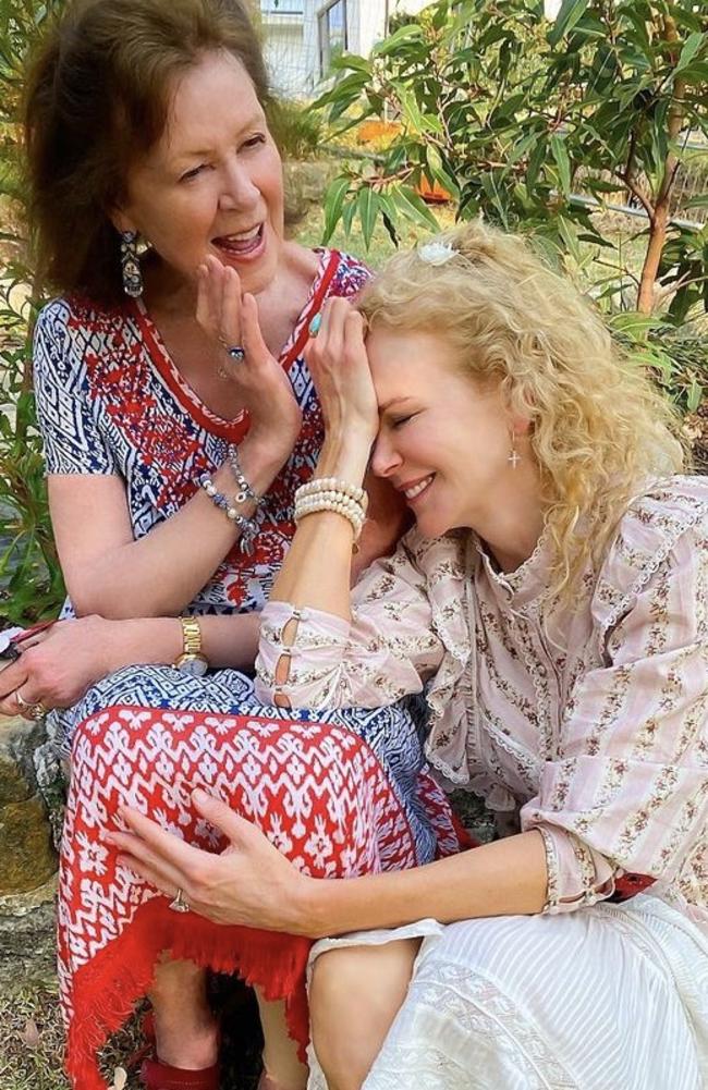 Nicole Kidman and her mother, Janelle.