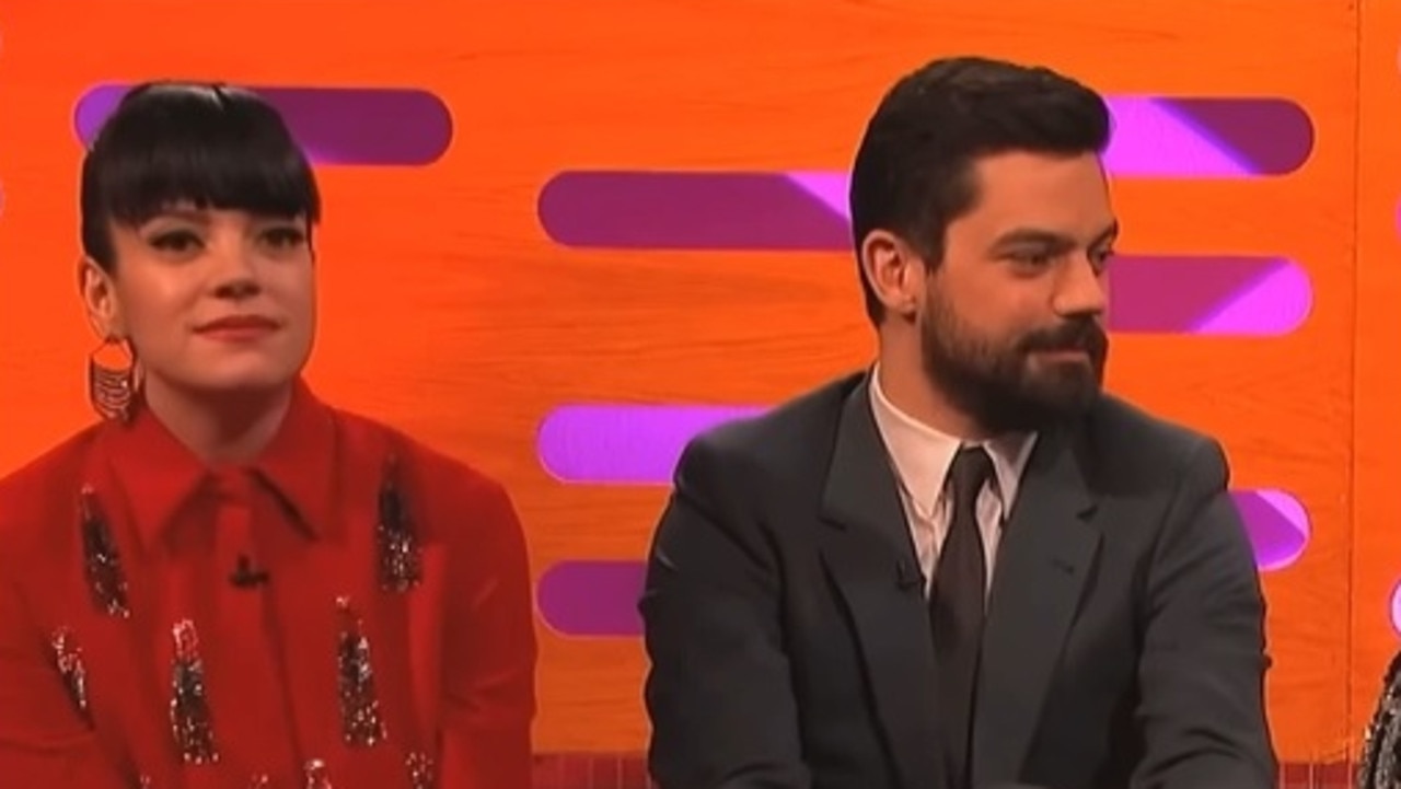 Lily Allen and Dominic Cooper listen on as Margolyes explains she doesn’t know who they are.