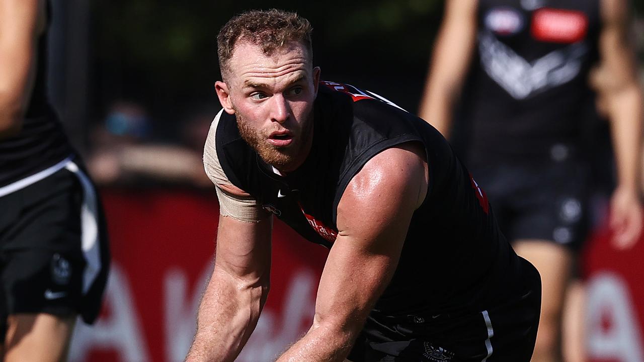 Tom Mitchell in action during Collingwood’s intraclub clash. Picture: Michael Klein