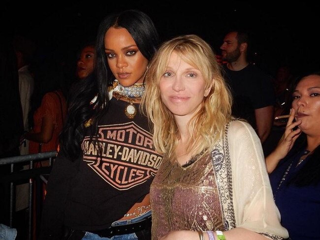 Coachella 2016 on social media... Rihanna and Courtney Love. Picture: Instagram
