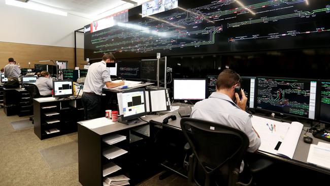 Inside QR’s Rail Management Centre at Bowen Hills in Brisbane