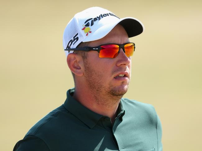 ST ANDREWS, SCOTLAND - JULY 16: Lucas Herbert of Australia looks on during Day Three of The 150th Open at St Andrews Old Course on July 16, 2022 in St Andrews, Scotland. (Photo by Andrew Redington/Getty Images)