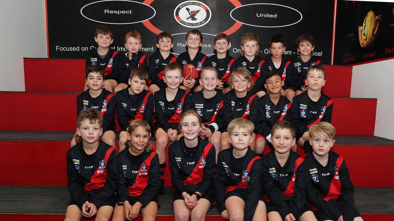 Newtown Chilwell McMahon under-9 football team. Picture: Alan Barber