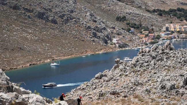 Dr Mosley’s disappearance sparked a search and rescue operation on Symi. Picture: Maria Panorma Kontou/AFP