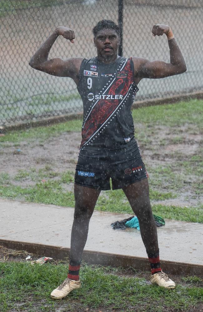 Action shots from NTFL Round 9 at Tiwi, 30 November 2024. Picture: Jack Riddiford / AFLNT Media