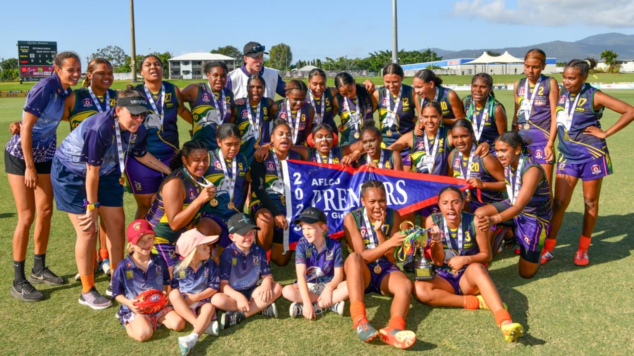 Cape York Eagles won the Under 17 Girls AFL Cairns grand final. Picture: Supplied