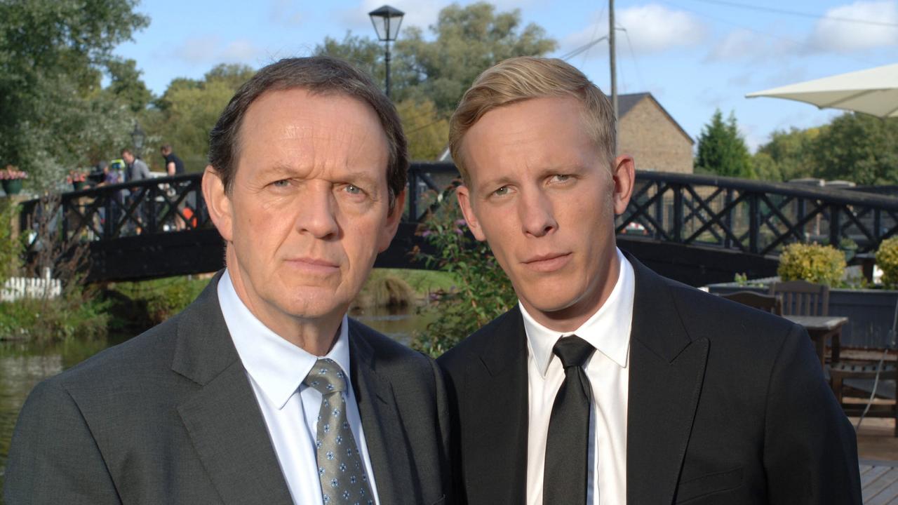 Laurence Fox (right) in TV series Lewis. Picture: ITV