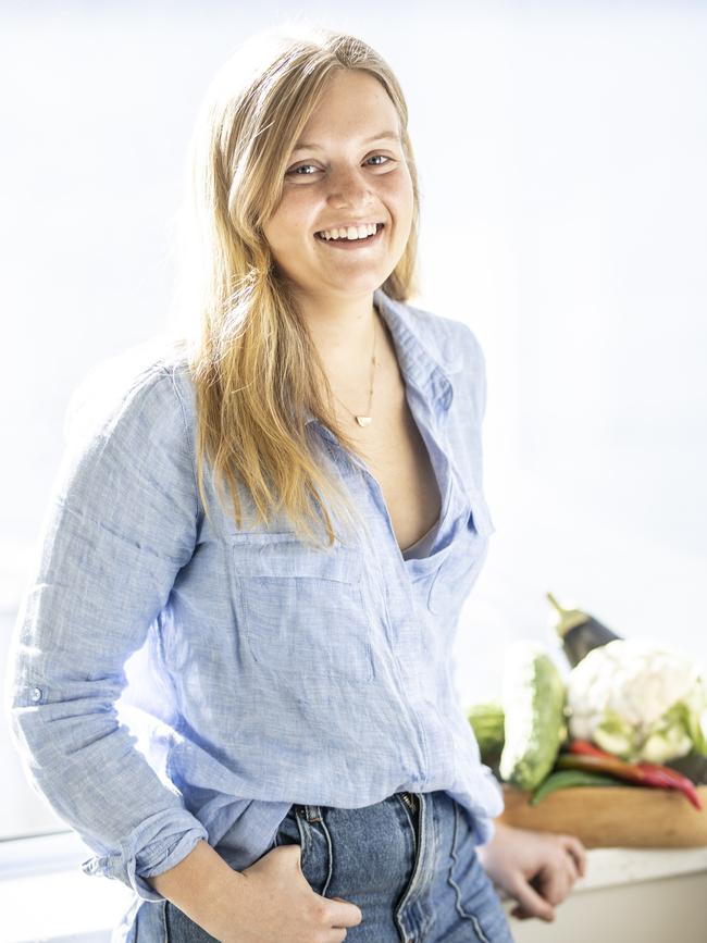 Catching up with Hobart MasterChef contestant Sabina Newton in her home kitchen for a tell-all about her time on the show. Picture Eddie Safarik