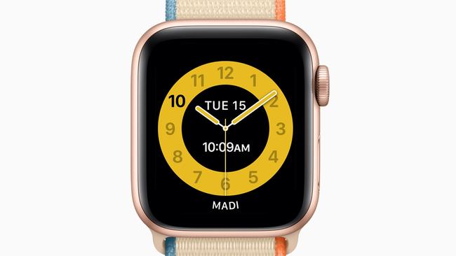 Apple’s Family Setup software for some cellular versions of its Watch are designed for use by kids. This is the Schooltime watch face.