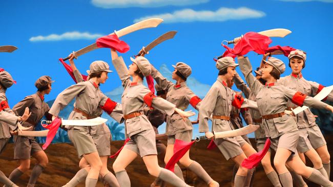 The Red Detachment of Women from the National Ballet of China at Melbournes Art Centre. Picture: Tony Gough