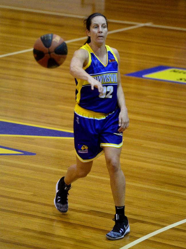 Queensland Basketball League quarter finals at Townsville Basketball Stadium. Townsville Flames against North Gold Coast Seahawks. Flames’ Micaela Cocks. Picture: Evan Morgan