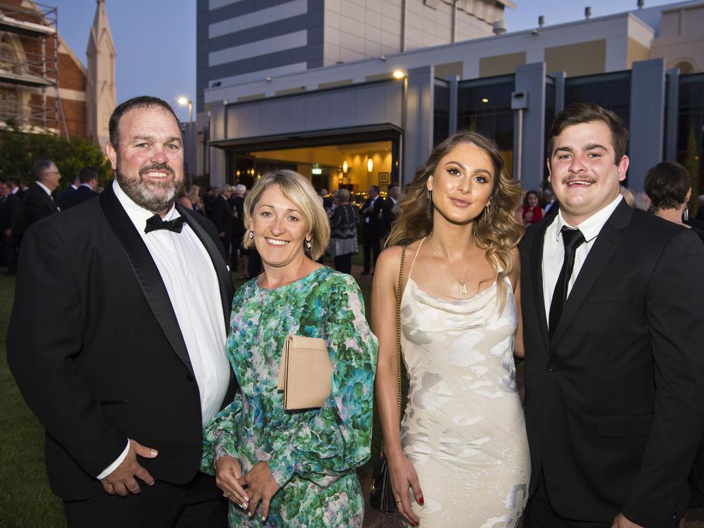 At the Order of St John gala dinner are (from left) Barry O'Sullivan, Emily O'Sullivan, Charlotte Purcell and Cooper Bowyer at the Empire Theatres, Saturday, October 26, 2019. Picture: Kevin Farmer