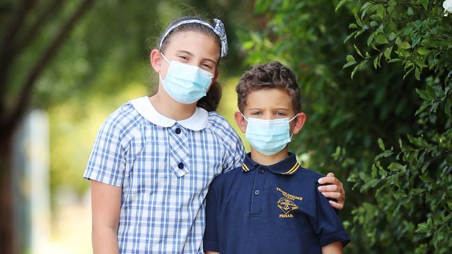 The WHO has warned against mandatory masks for primary school children. Picture: Rebecca Michael