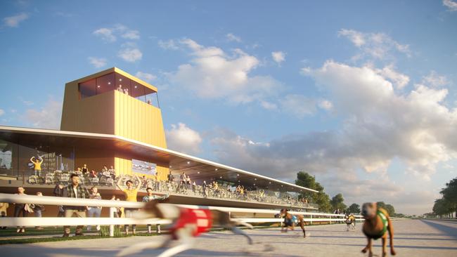 Artist impressions of the Greater Brisbane Greyhound Centre.