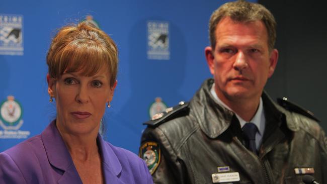 Detective Superintendent Deb Wallace with Assistant Commissioner Dave Hudson after the arrest of Fadi Ibrahim, the brother of Sydney nightclub owner John Ibrahim.